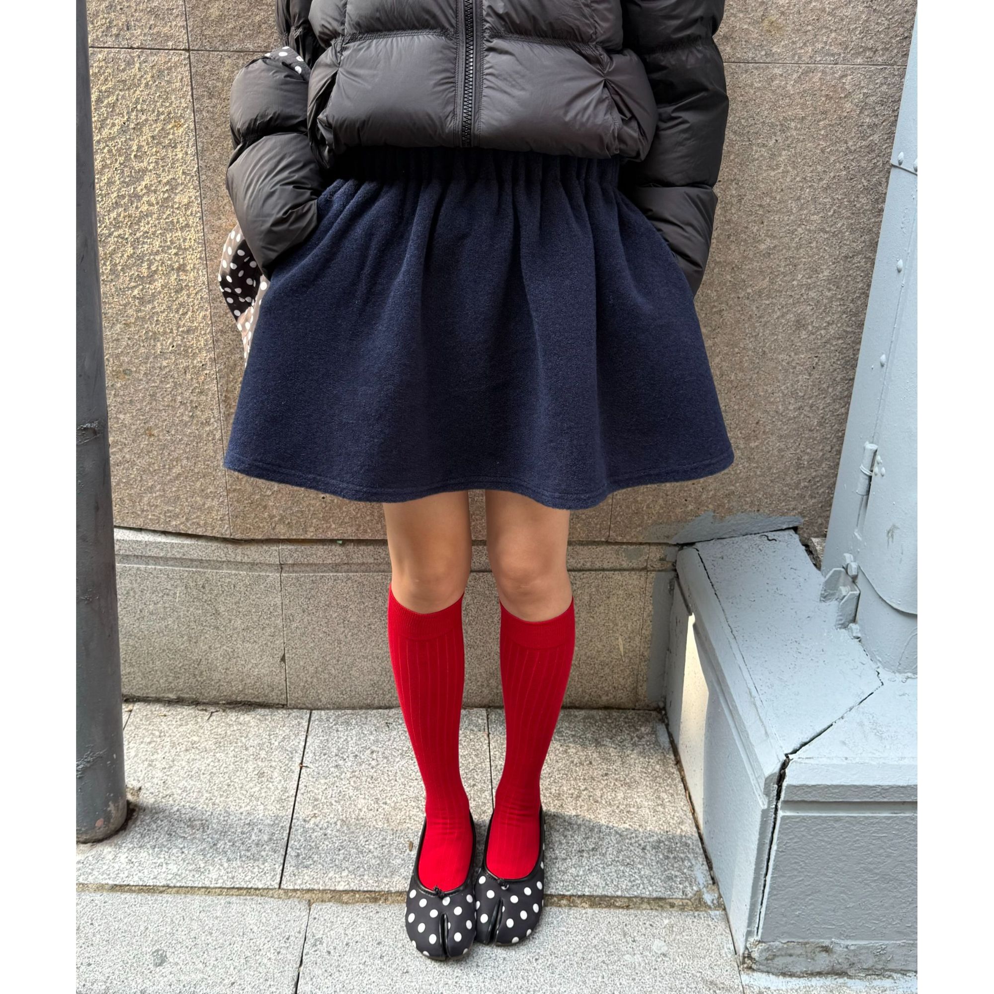 【逸语服饰】2025冬季韩系厚款羊羔显瘦半身裙女百搭通勤短裙