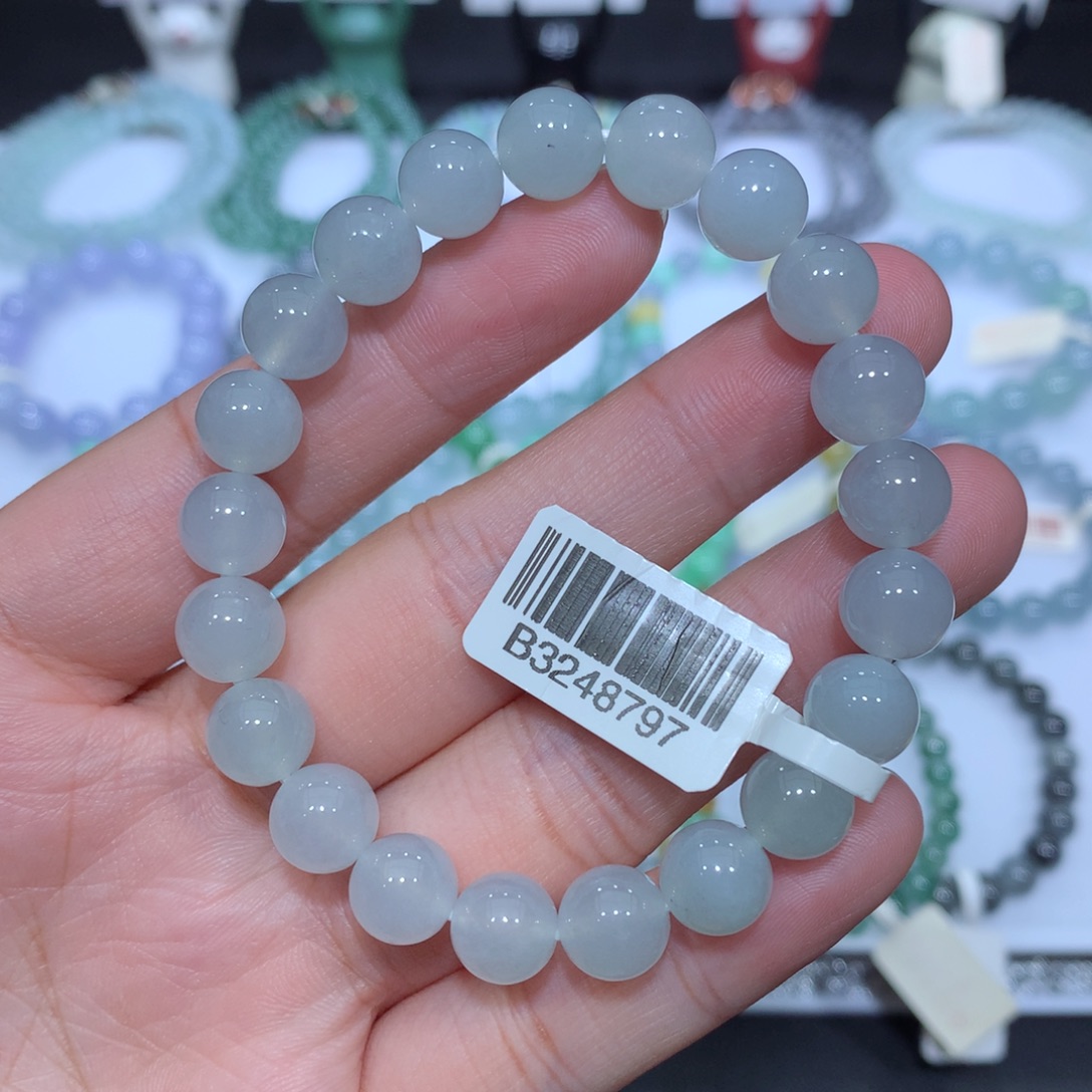 翡翠未镶嵌手串天然