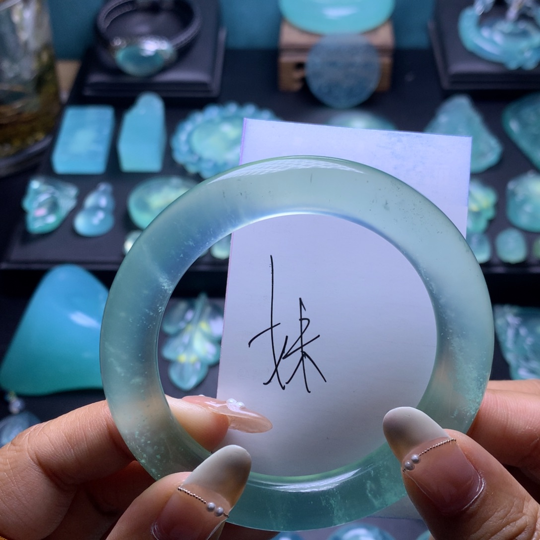 蛇纹石玉手镯未镶嵌玉*溪