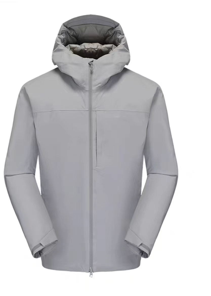 原单外贸小毛家硬壳羽绒服防水防风