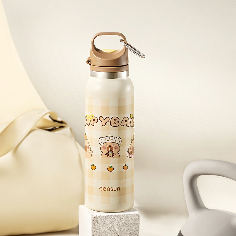保温卡通风12小时家用保温杯直饮加厚女士户外运动水壶