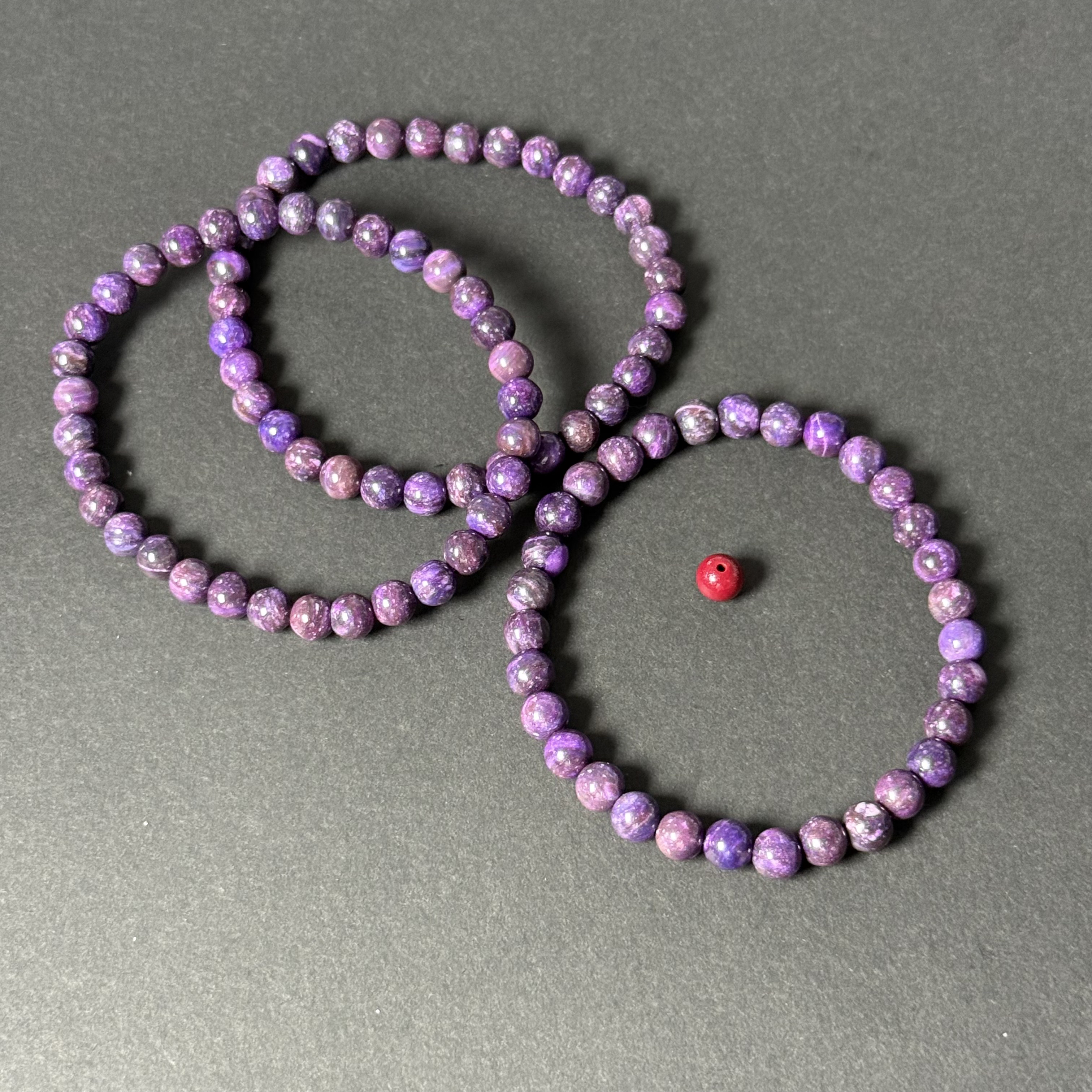 【世 · 舒】 老油紫圆珠手链   多样性发货SJL-035