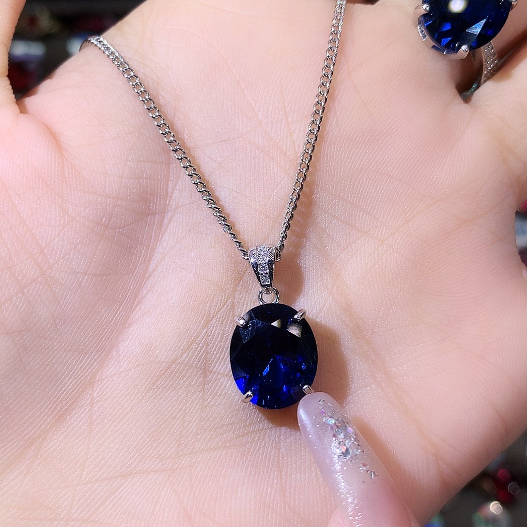 无吊坠925银皇家蓝吊坠