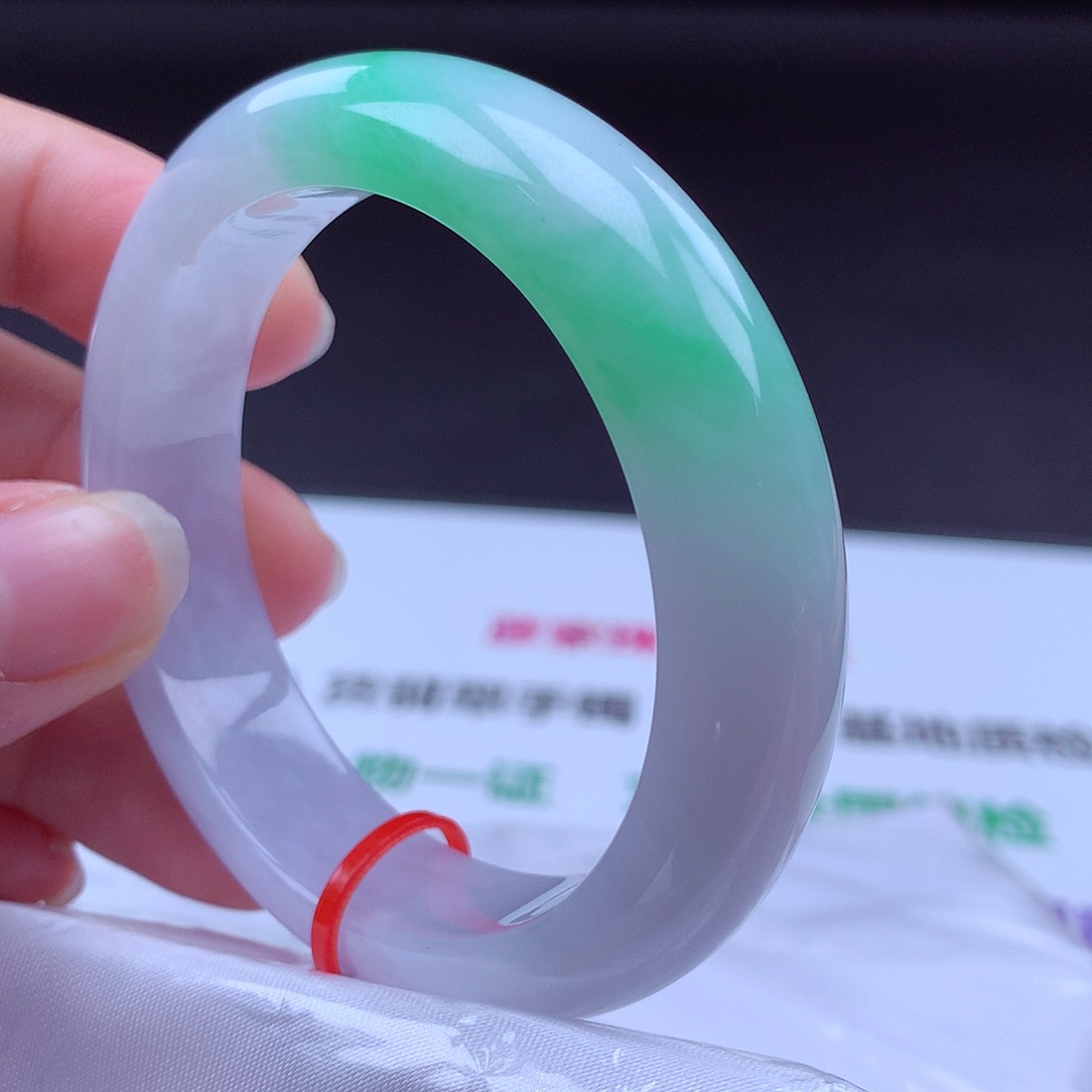 羊***意翡翠未镶嵌手镯手镯000961