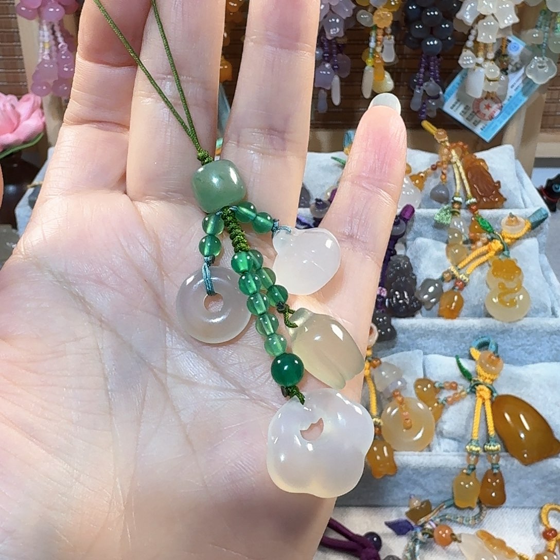 玛瑙/玉髓手机链未镶嵌