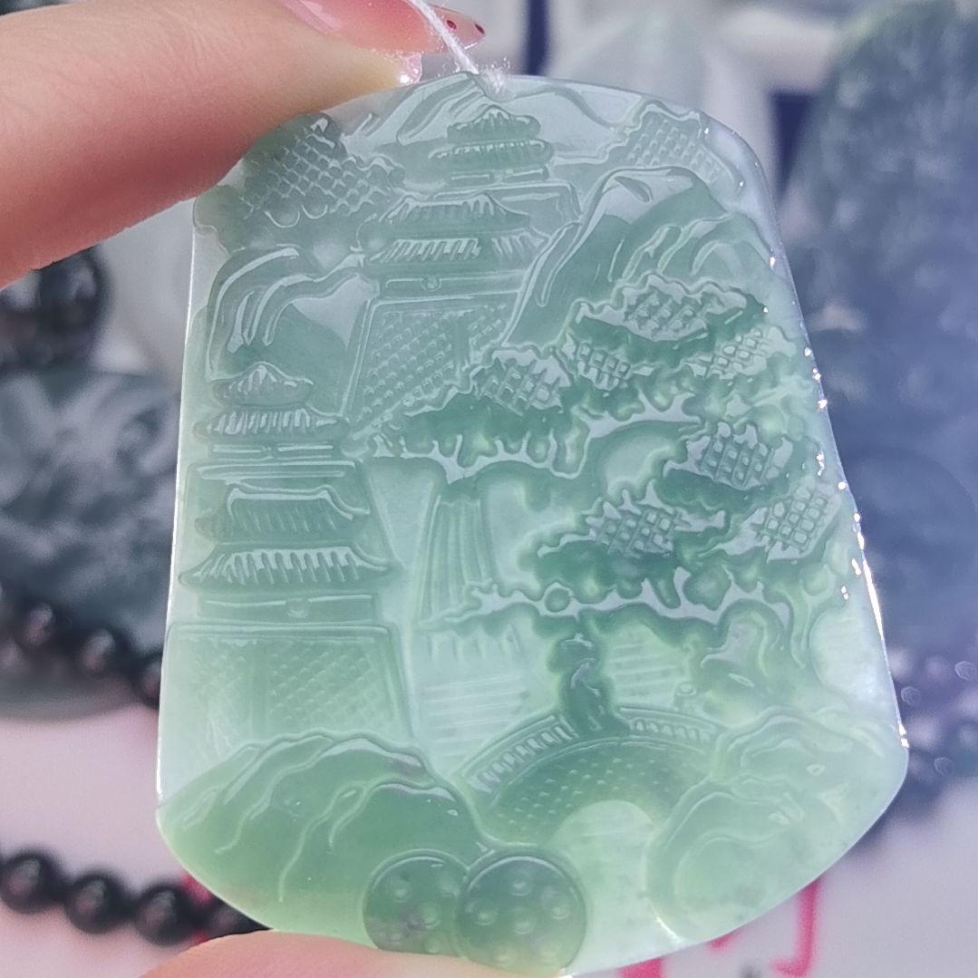 翡翠吊坠(不含链)未镶嵌天然的A货翡翠多样性发货