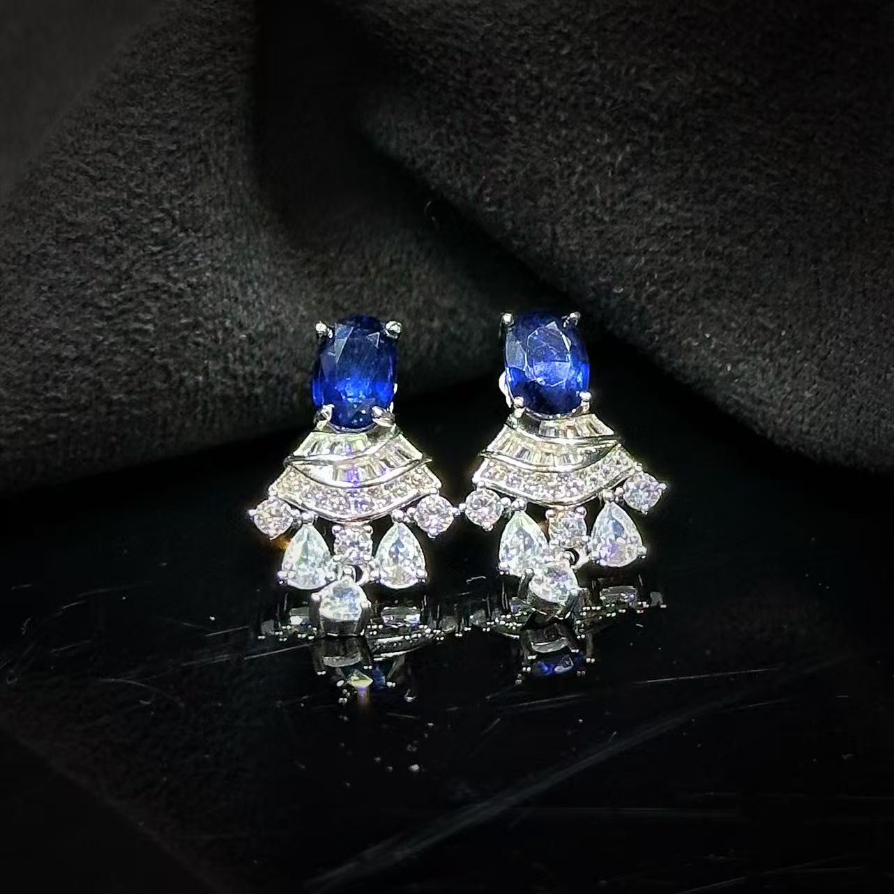 SJ1128色卡/ Royal Blue /VVD  Sapphire/耳钉