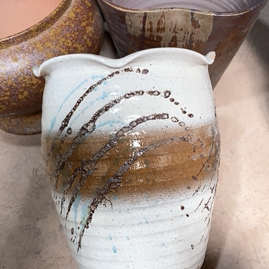 紫砂花盆口25高度30气泡处理