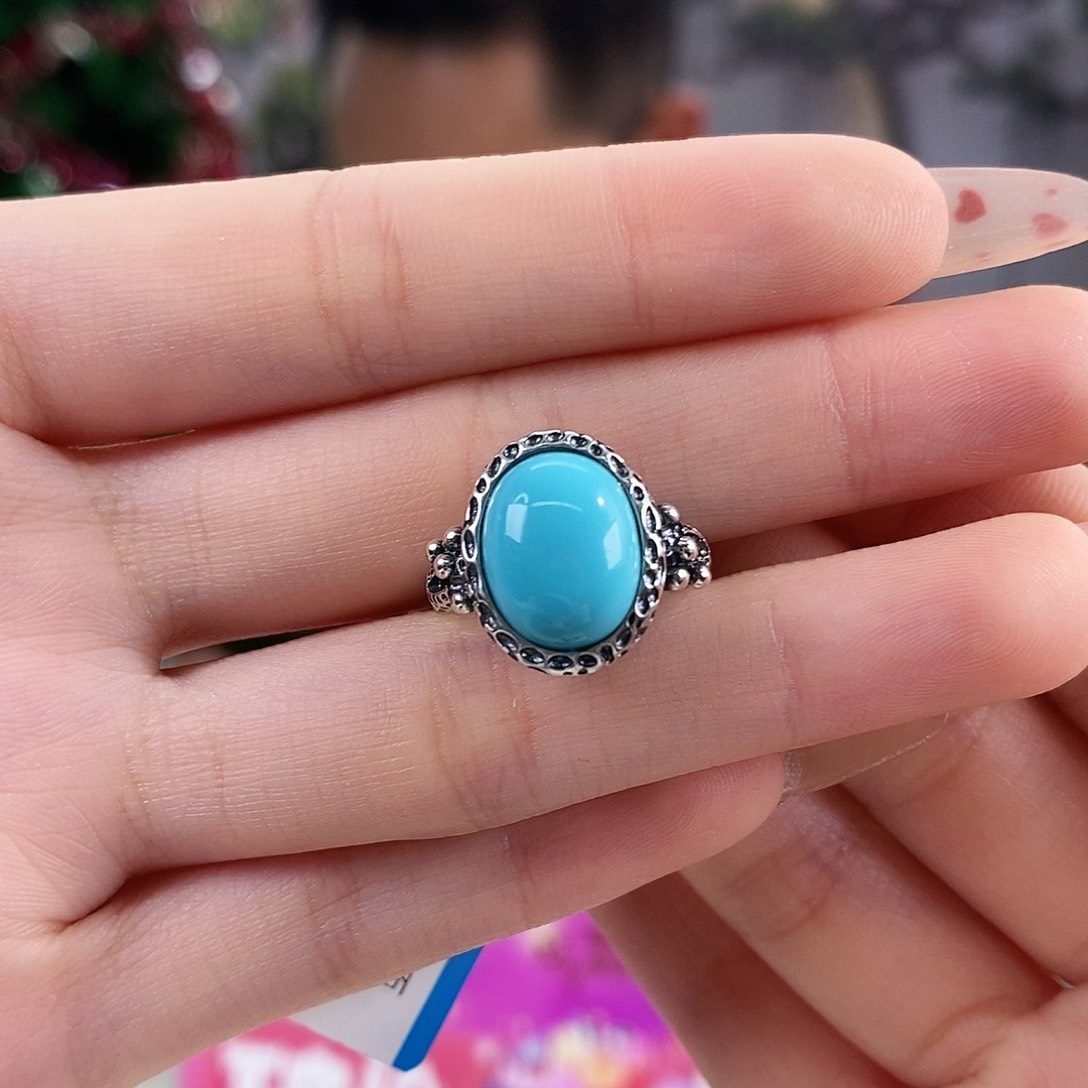 绿松石银S925镶嵌珠宝奇石