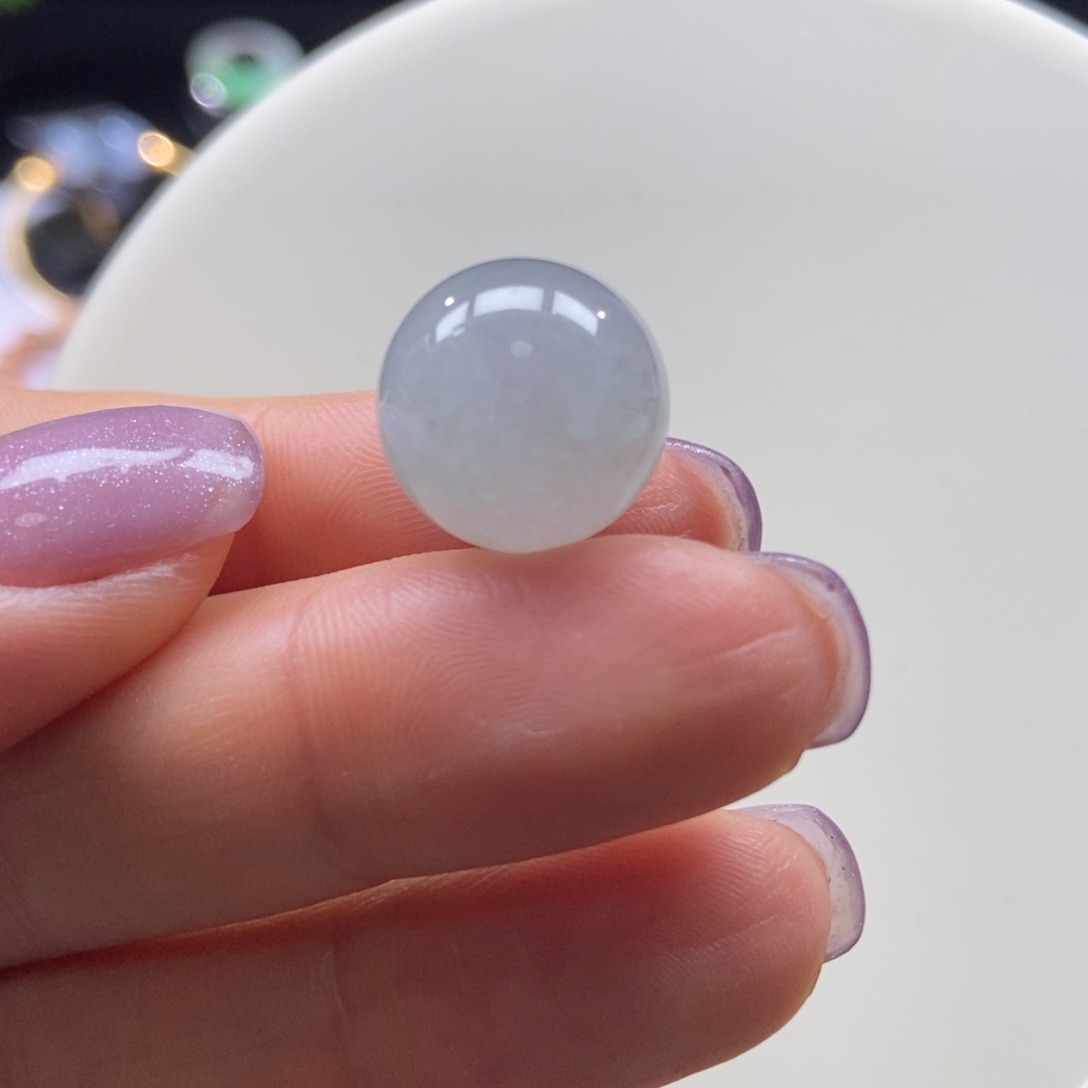 翡翠颈饰未镶嵌冰珠14.6mm