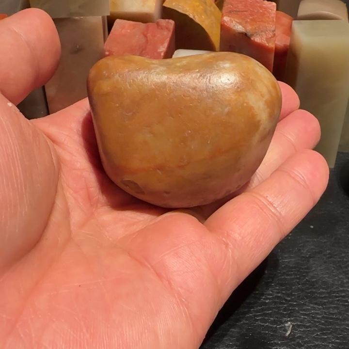 老挝石田黄原石，