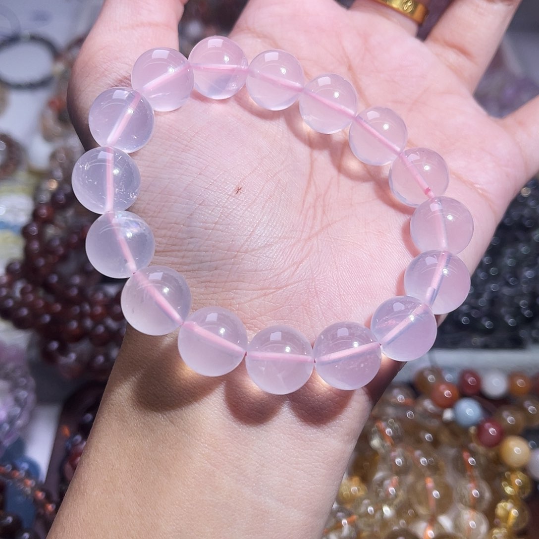 水晶手链未镶嵌莫粉13