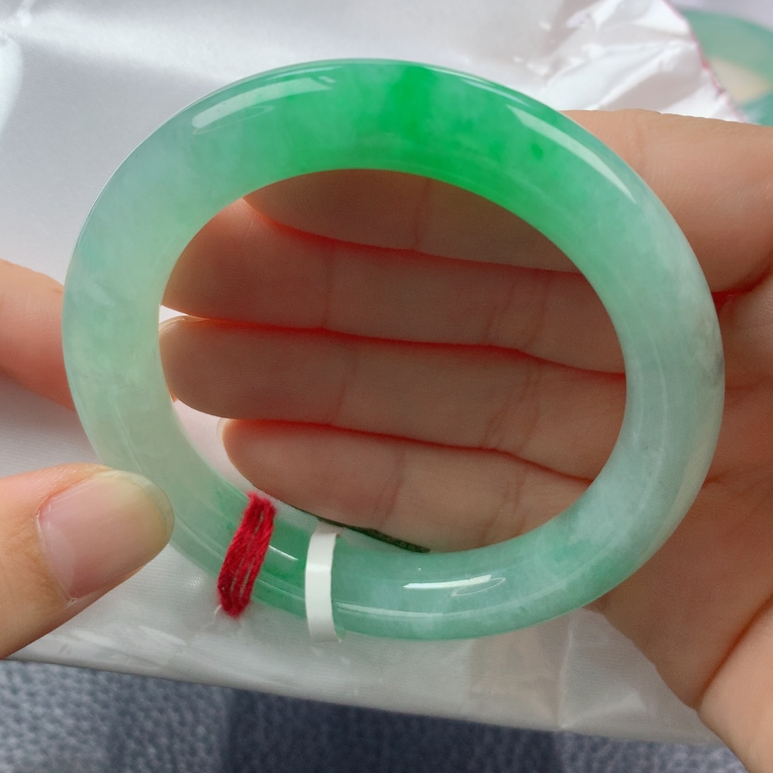 未镶嵌手镯翡翠缅甸天然翡翠A货50.5圆
