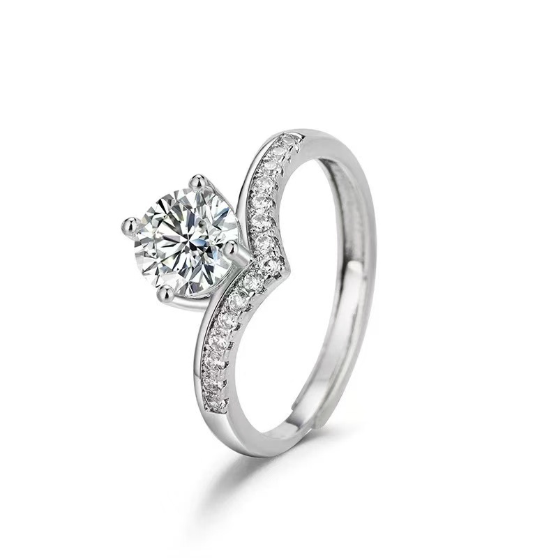 【中非黑马】ZFHM 高端定制 LC-008 v字皇冠戒指