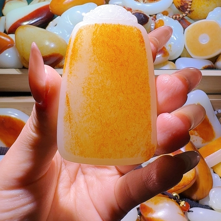 和田玉挂件未镶嵌申**武