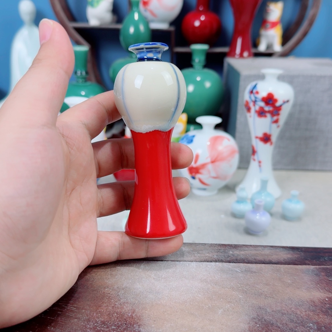 陶瓷手工小花器摆件