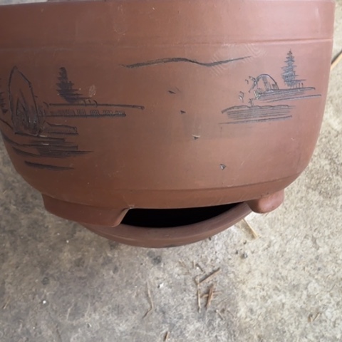 紫砂花盆60-2。      30-17