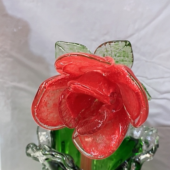 琉璃花瓶高40厘米宽11厘米