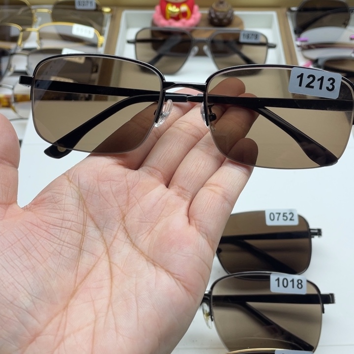 茶水晶半框眼镜 1213