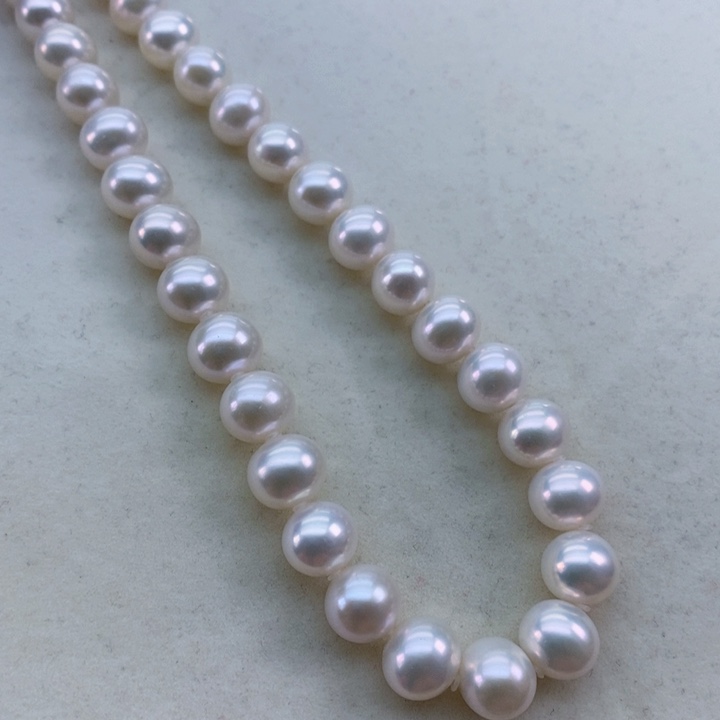 淡水珍珠银S925镶嵌颈饰9-10m
