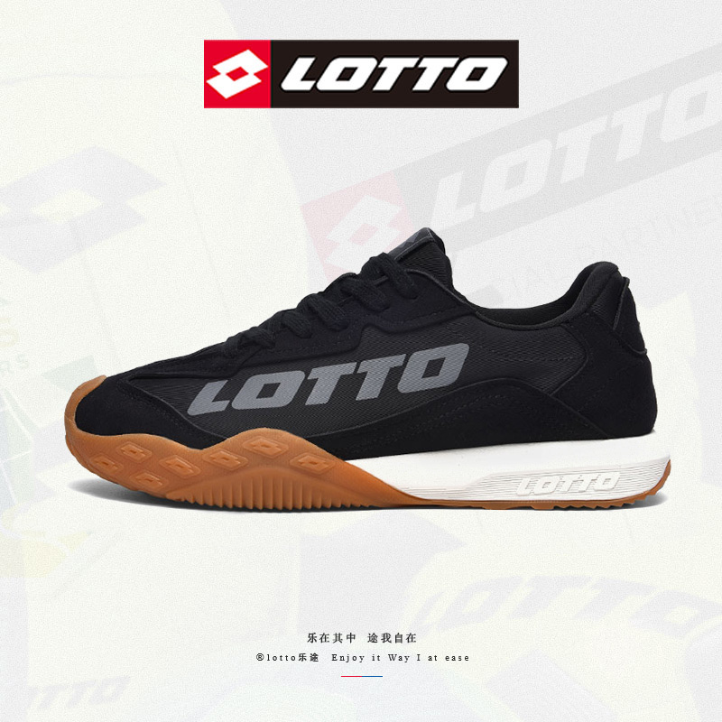 LOTTO乐途男鞋复古软底阿甘鞋2025春秋季新款厚底透气运动休闲鞋