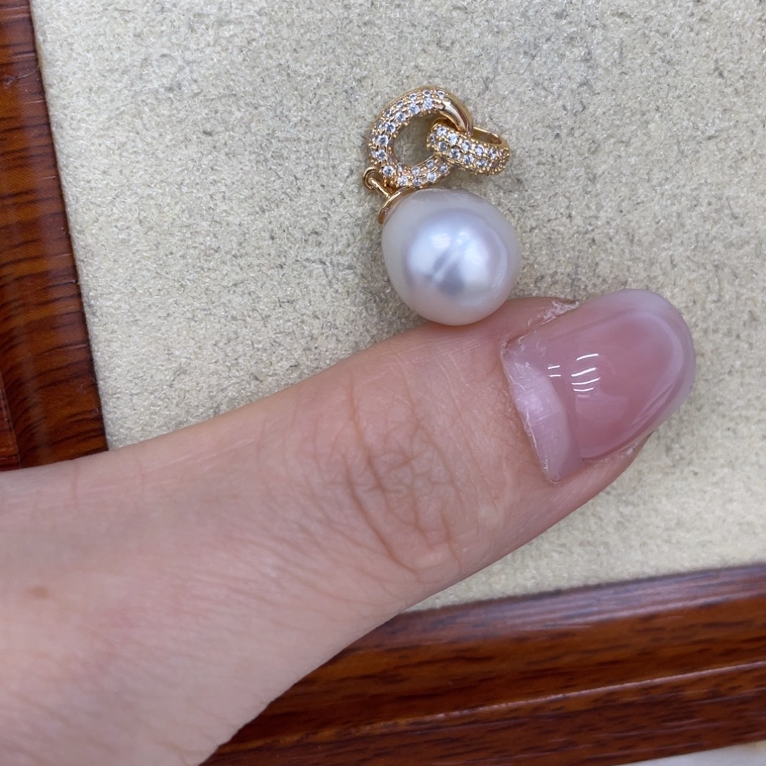 颈饰海水珍珠银S925镶嵌