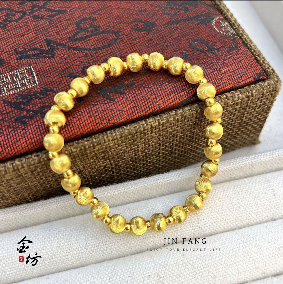 合金手链 新中式古法爆闪幻影猫眼珠手链爆闪猫眼路路通转运珠