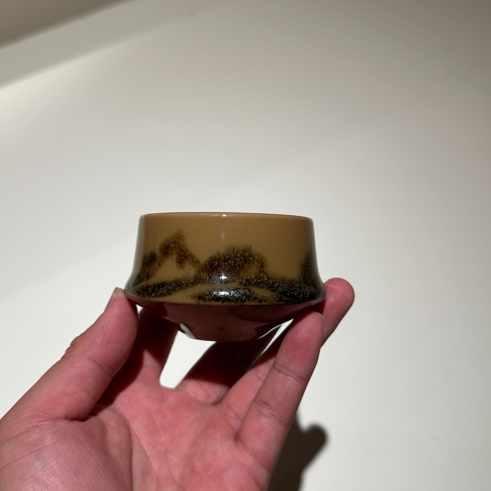 龙泉青瓷点彩山水手工主人杯品茗杯