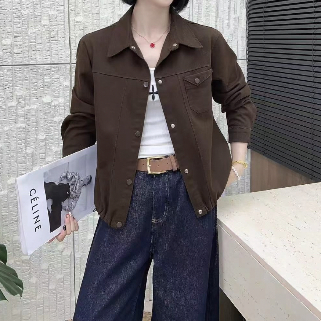 休闲短款外套女2025秋季新款时尚洋气宽松减龄设计感百搭夹克上衣