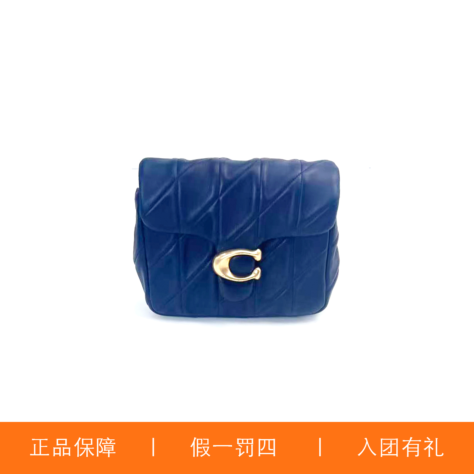 95新 COACH/蔻驰 蔻驰蓝色云朵C扣酒神包/A8064/20X17X6