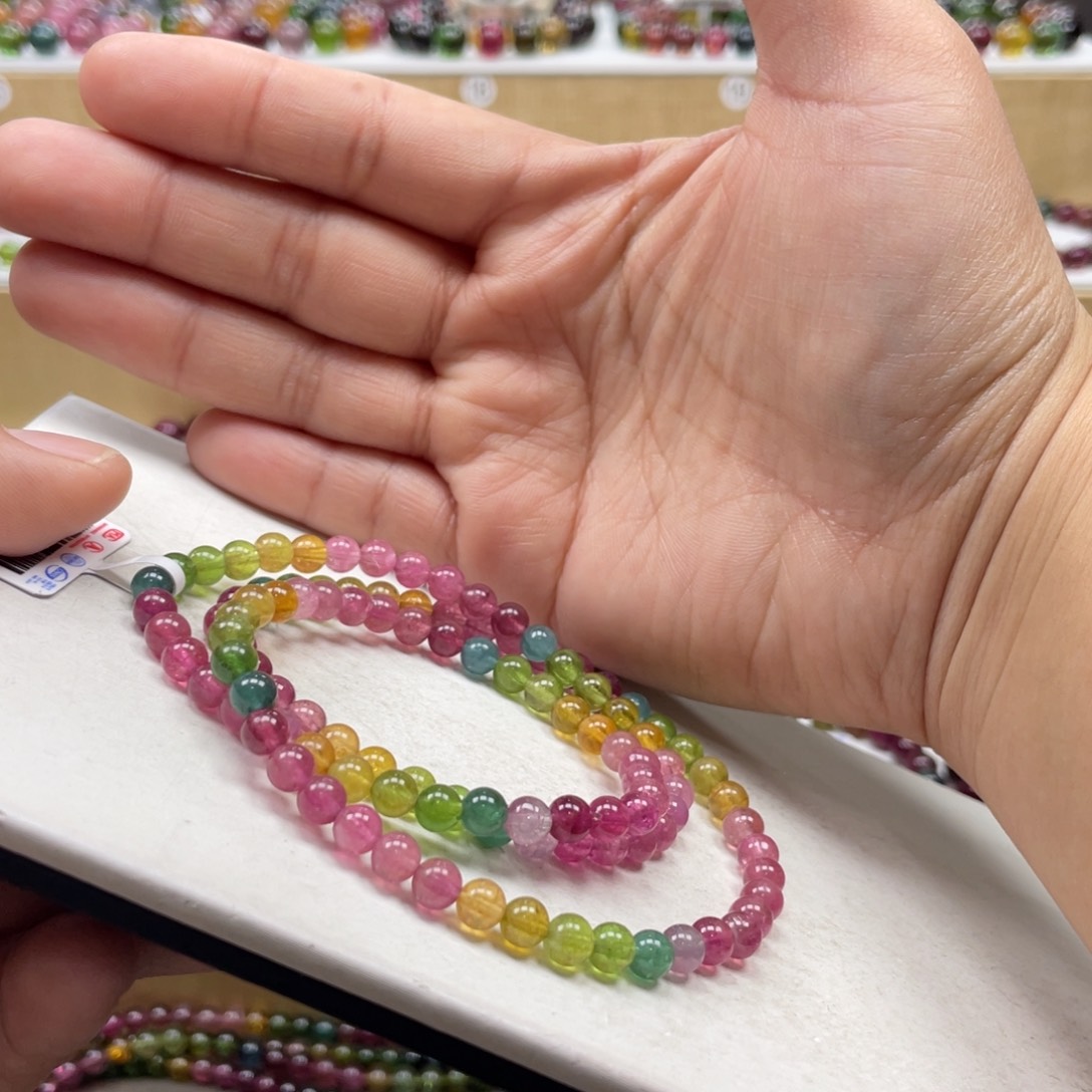 碧玺手串未镶嵌5.3mmmmmmmmmmmmmmmmmmm