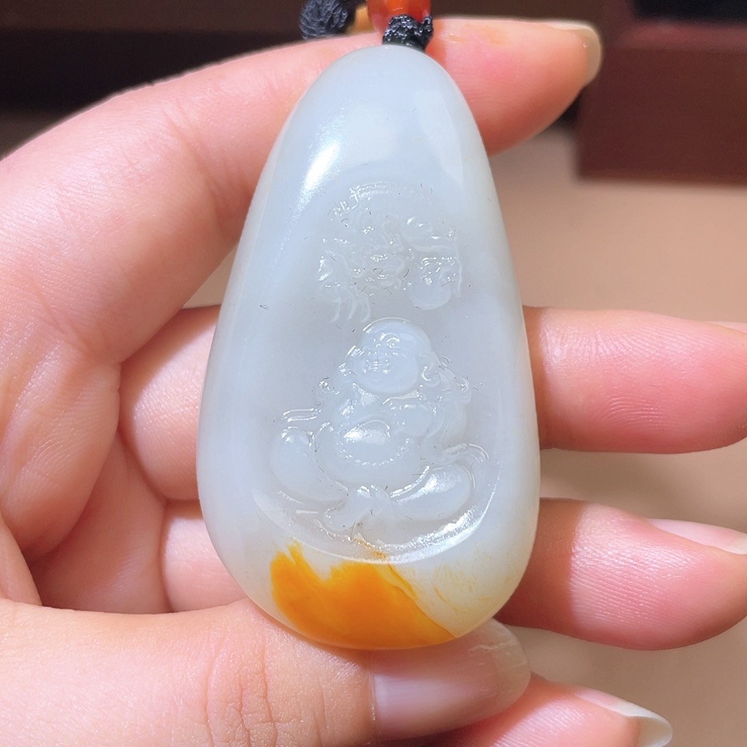 和田玉未镶嵌颈饰A7 