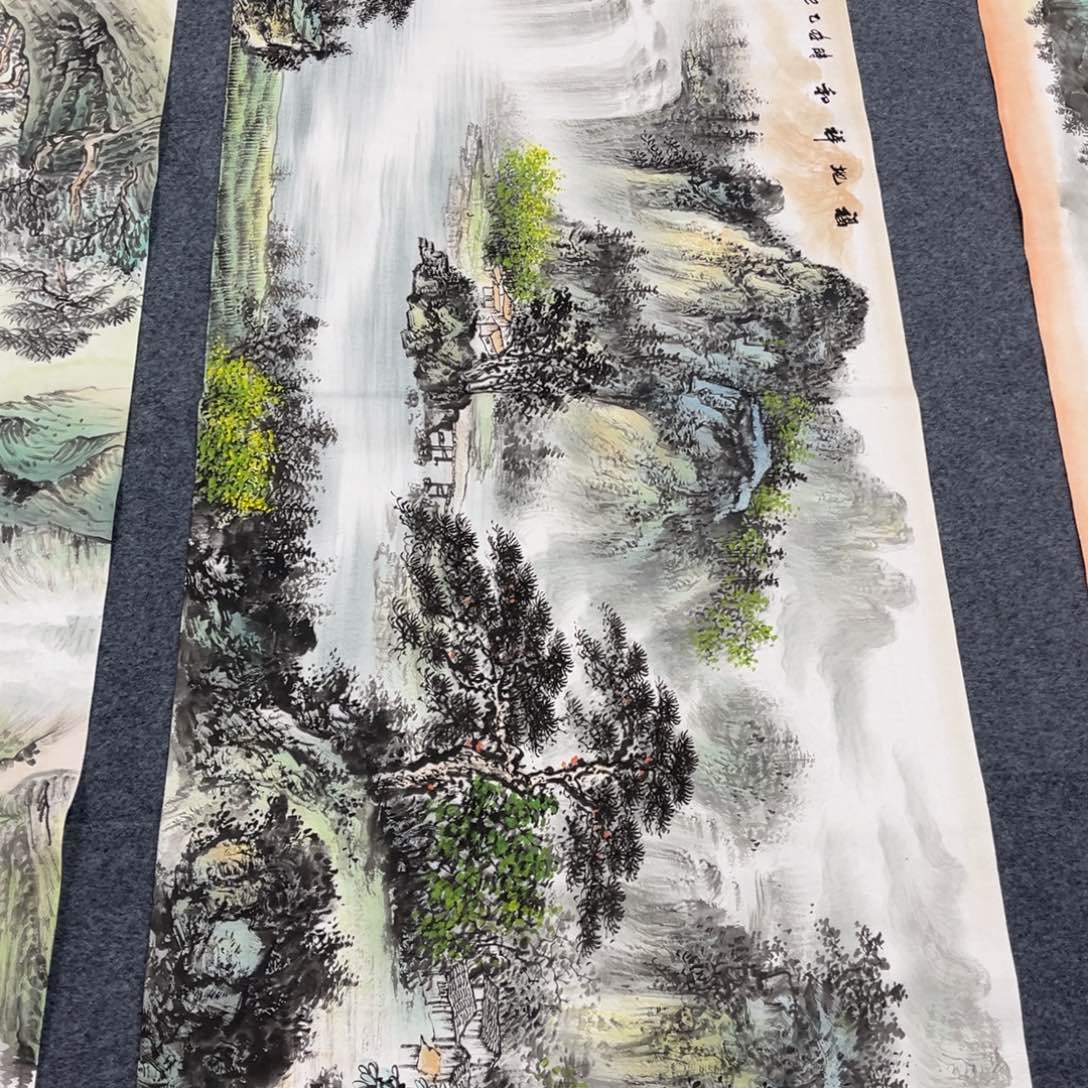 国画宣纸手绘，手工作品