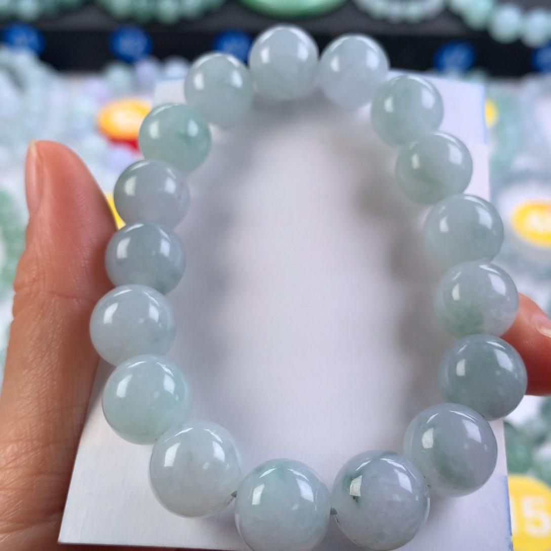 a***叠翡翠未镶嵌手链卡12.3