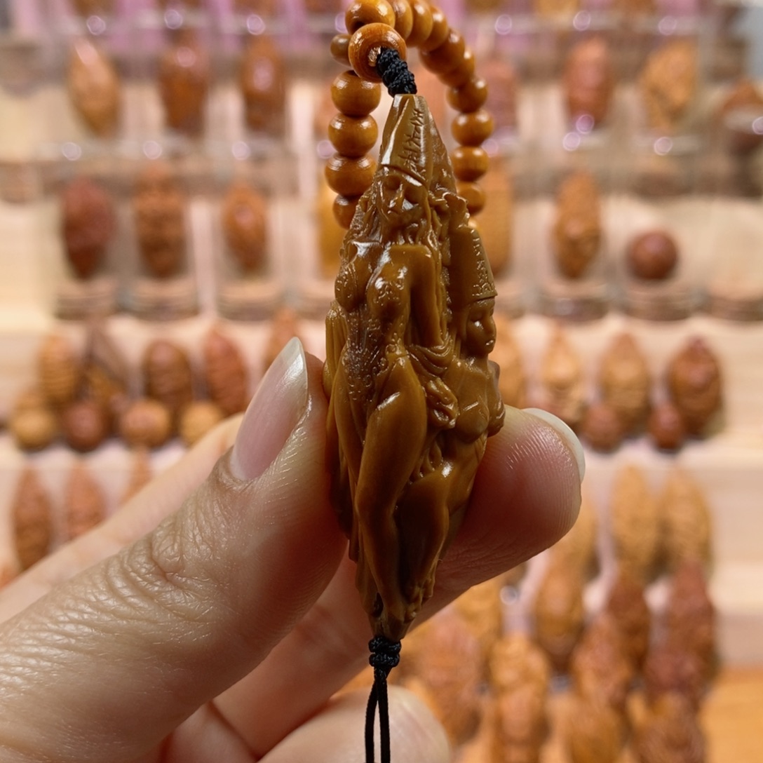 橄榄核手串/手链返油黑白美女