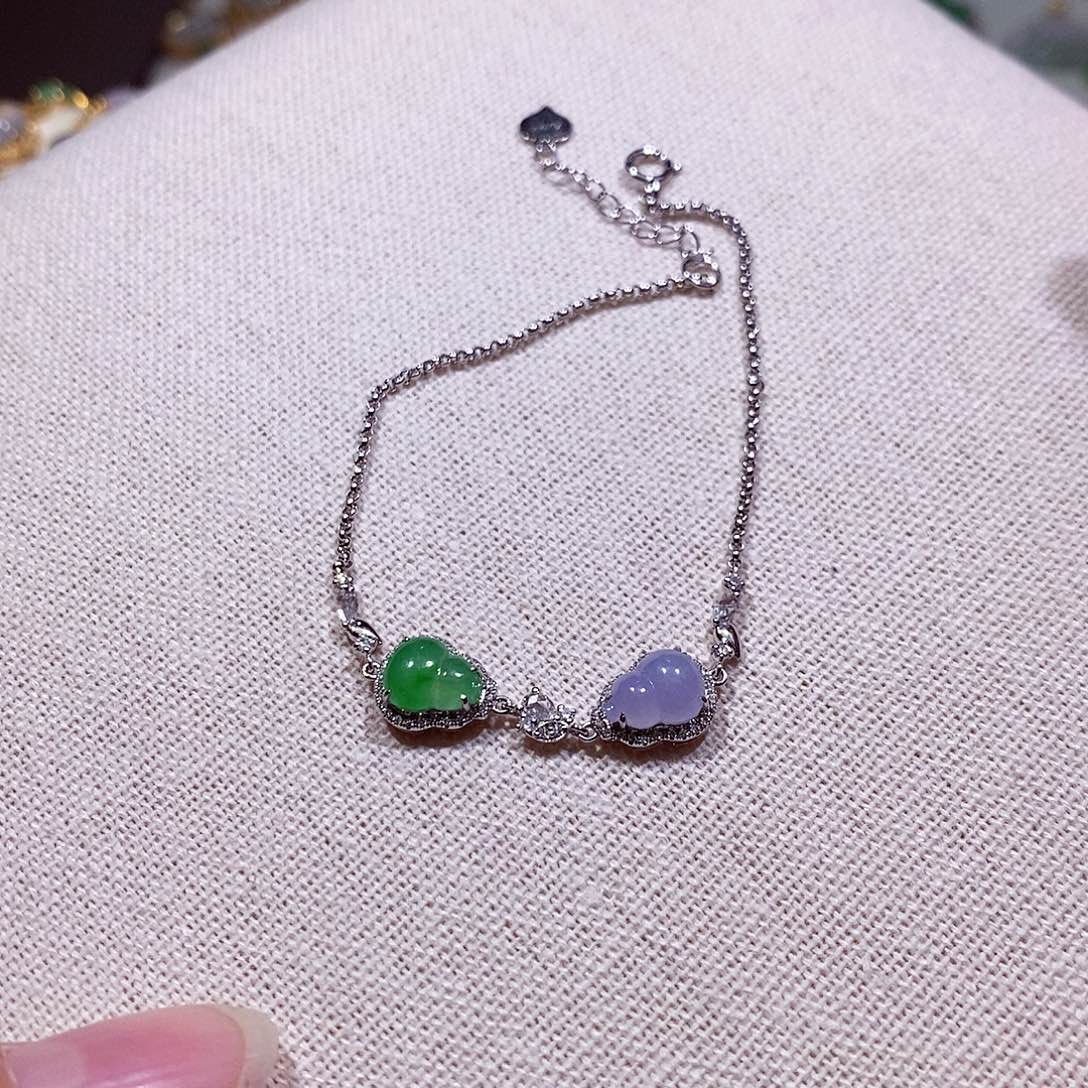 优***妈翡翠18K金镶嵌吊坠(不含链)11111