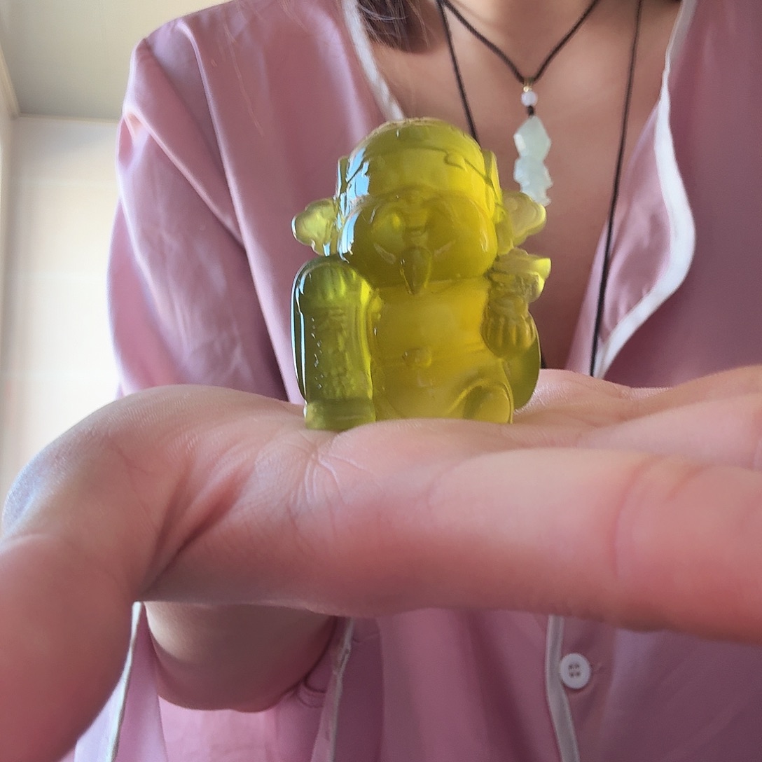 蛇纹石玉摆件未镶嵌财神