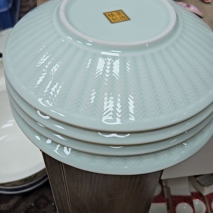 瓷片微瑕金标8寸4个深盘6666666