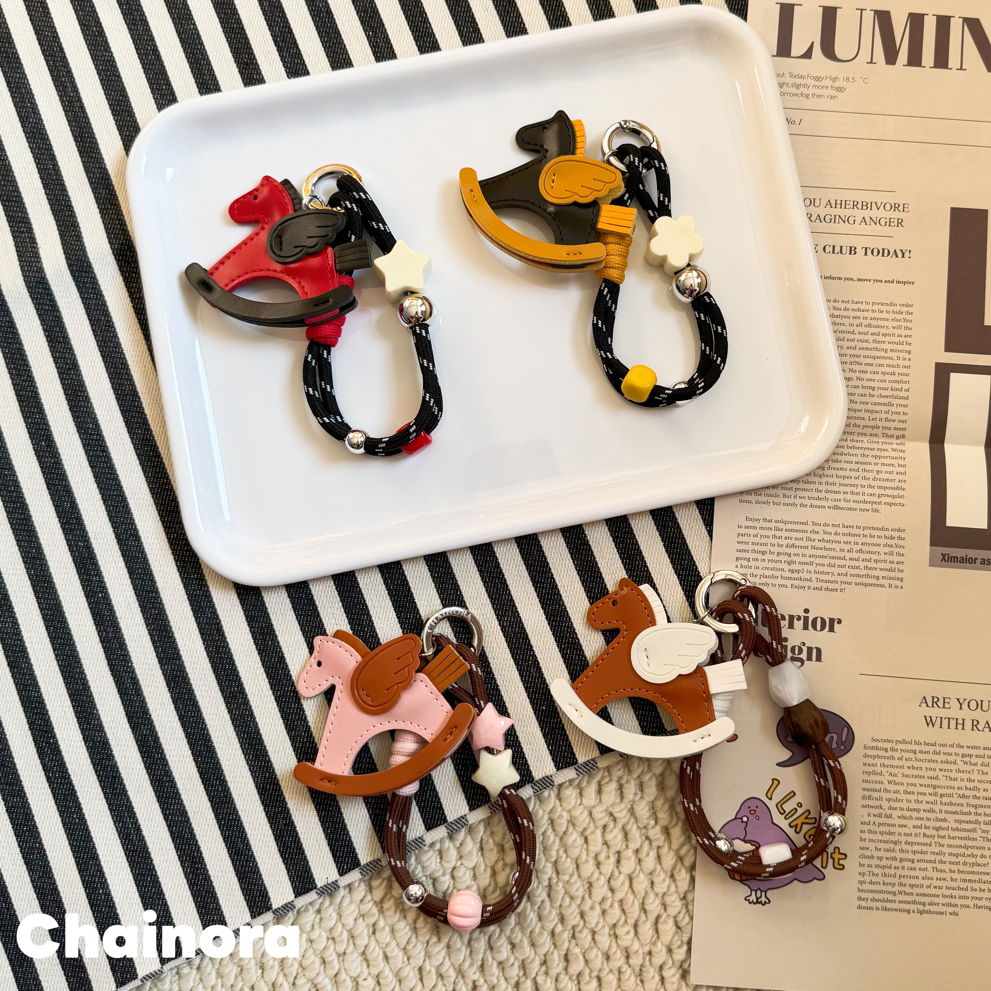 Chainora戢十伍【手机链条合集】挂件手机链条多巴胺秋冬多彩INS风