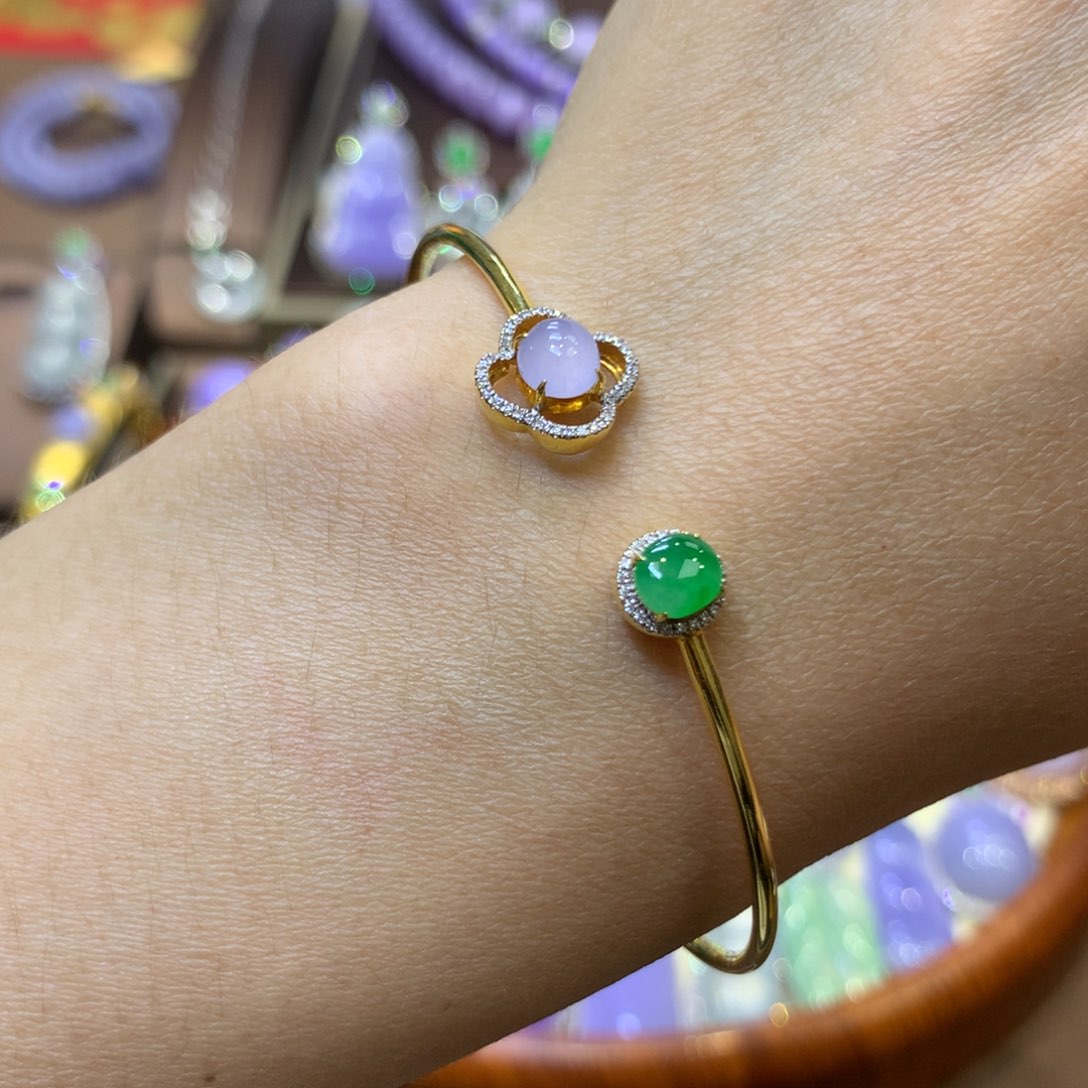 【闪购商品】翡翠18K金镶嵌颈饰翡翠