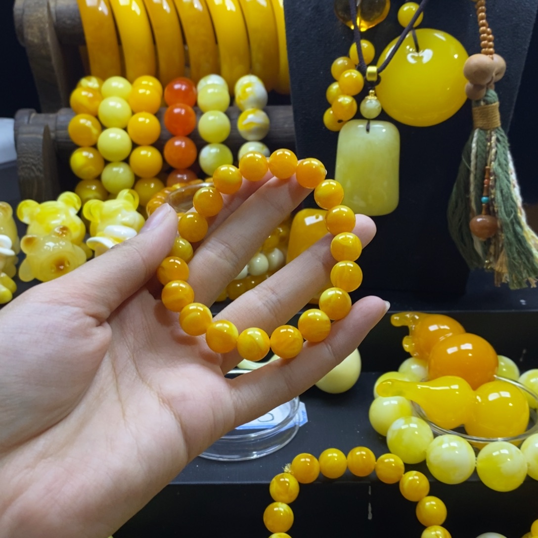 平***头非金属全品无暇老料手串10