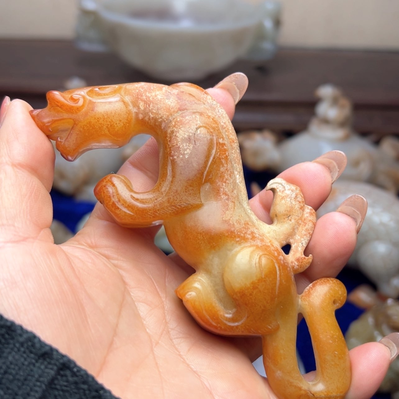 【闪购商品】和田玉挂件未镶嵌杯***生