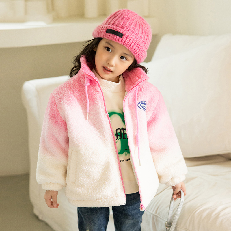 一手长毛毛外套小童中性款