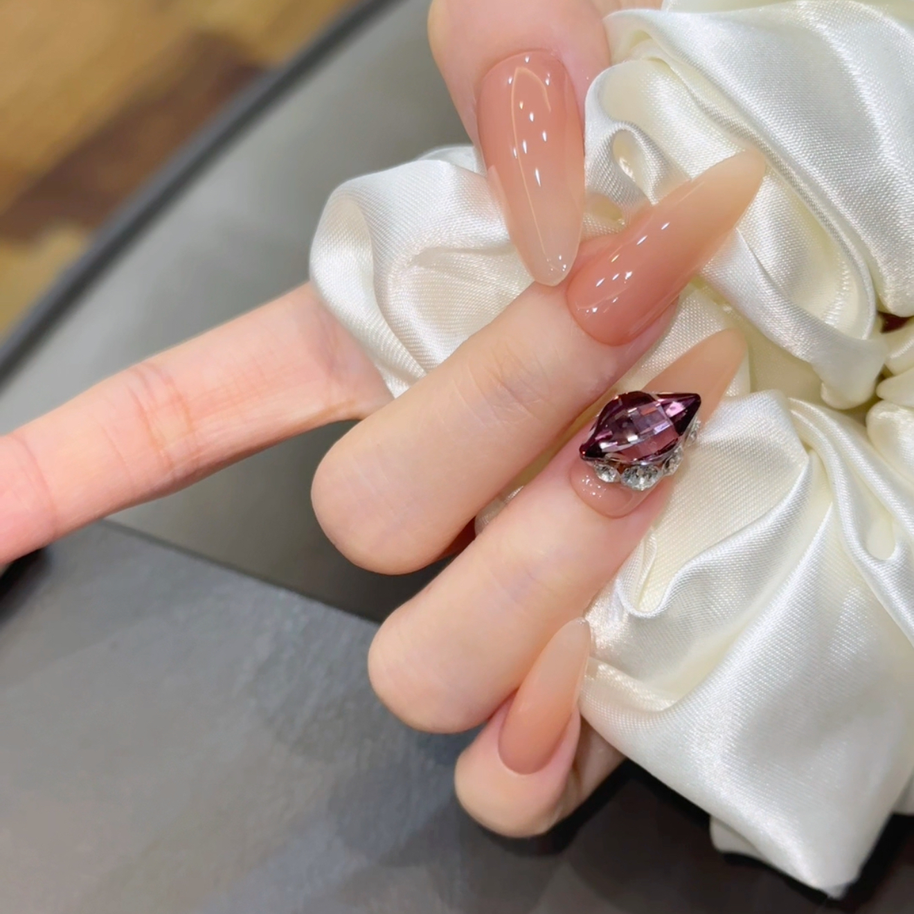 海螺 施家全华 纯手工定制穿戴甲美甲成品美甲贴片10片