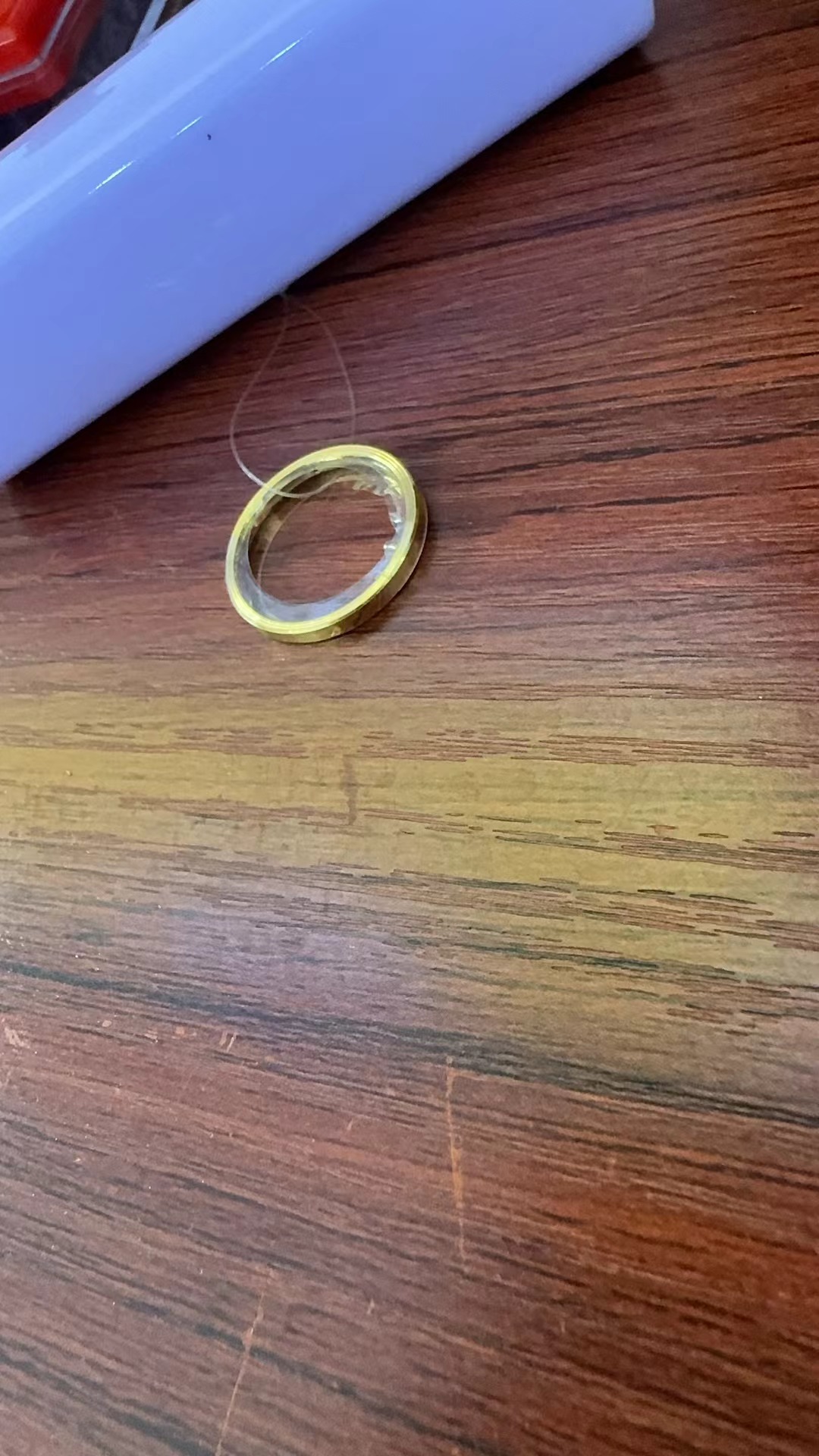 红飞珠宝足金戒指