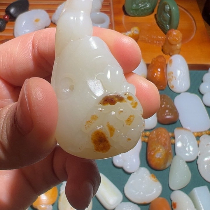 和田玉未镶嵌挂件