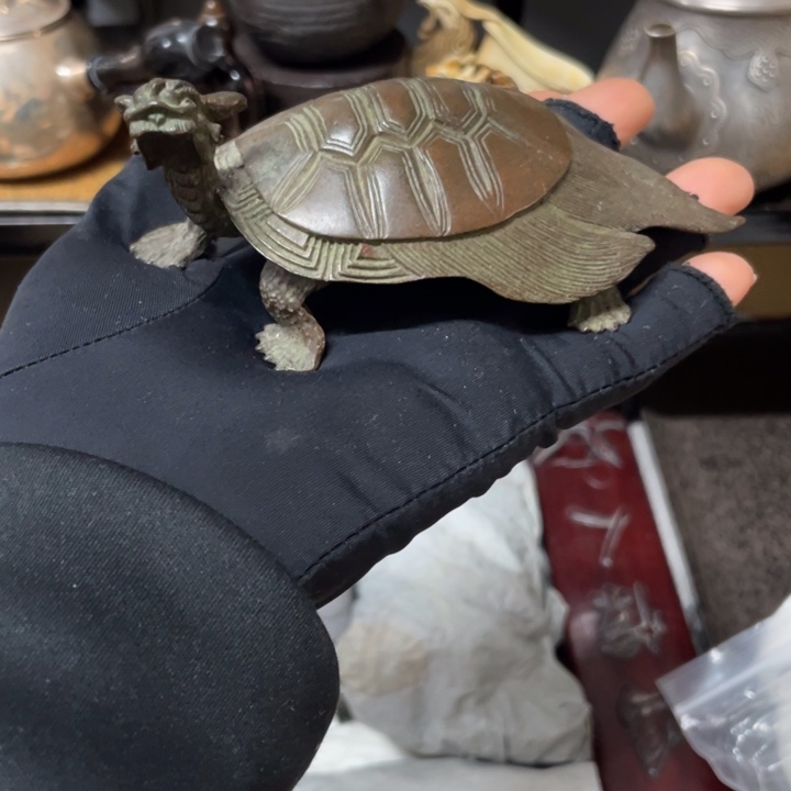 铜中古工艺品摆件