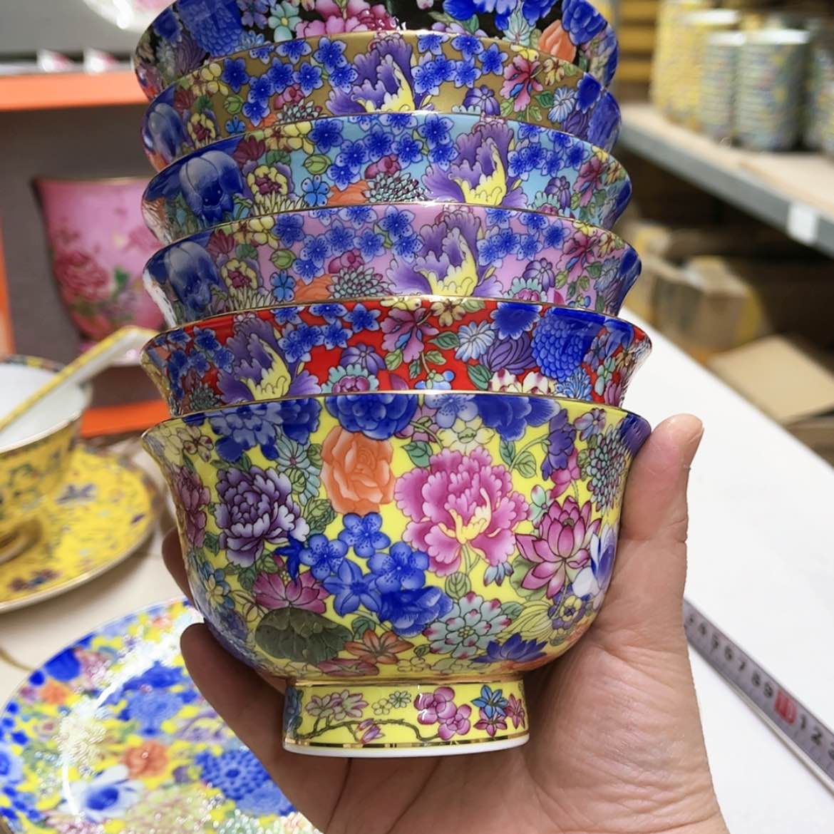 【闪购商品】骨瓷4.8英寸6混。。。。。