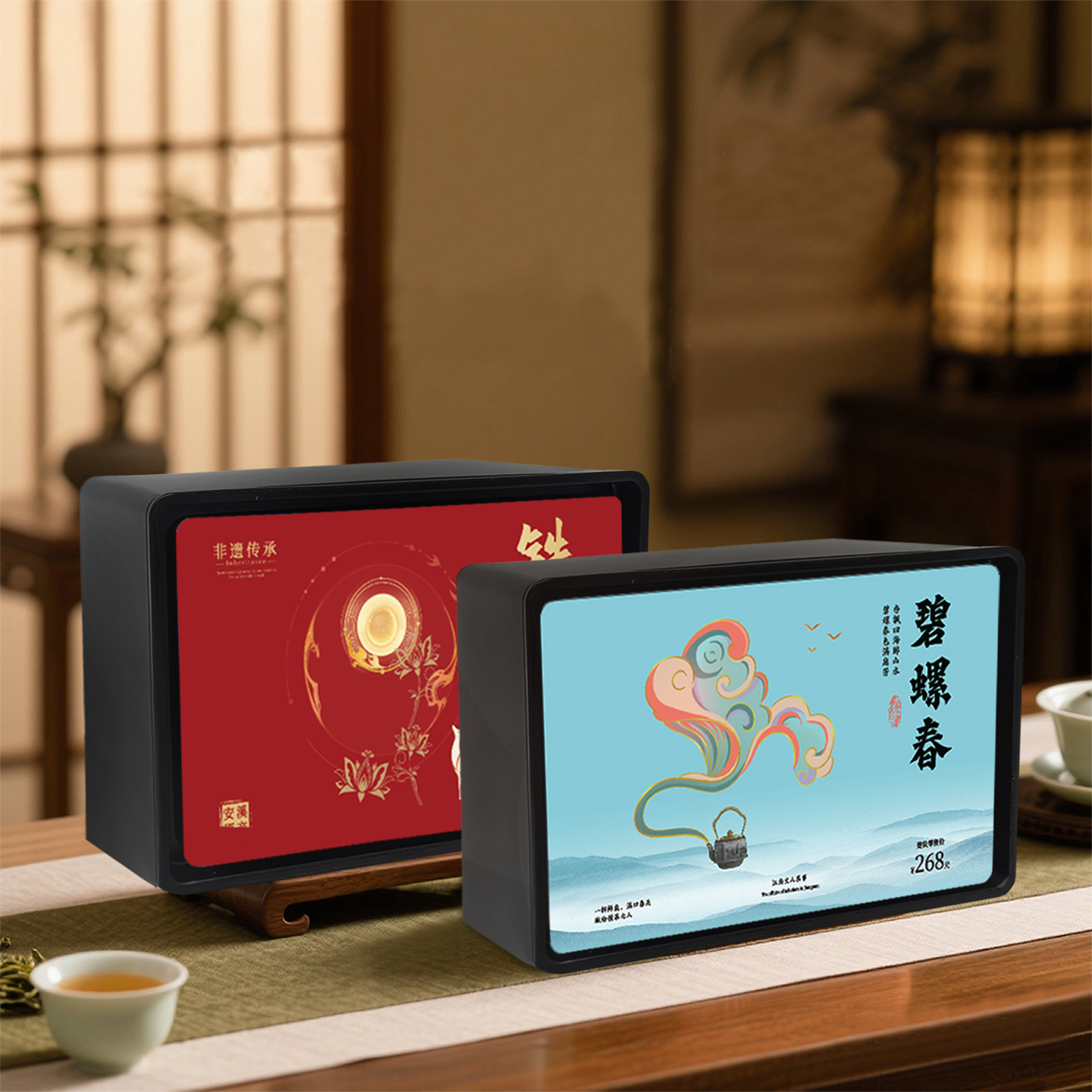 杯口留香碧螺春铁观音罐装组合新茶2025绿茶嫩芽春茶浓香型茶叶
