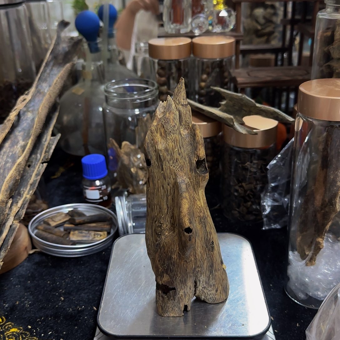 钱***多沉香沉香碎屑精品海南乌身树心油虫漏148克+